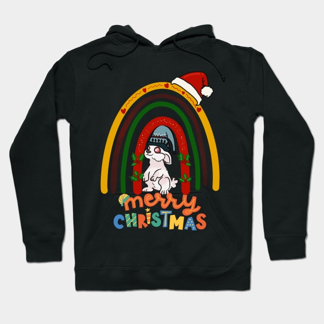 rabbit chritsmas Hoodie by funnyd